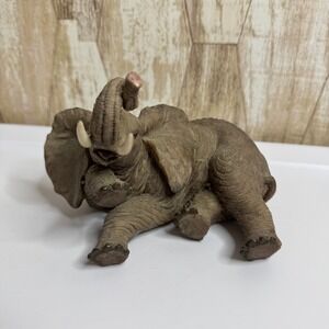 Daniel Brand Elephant Figurine Statue with Tusk Detail Raised‎ Trunk